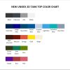 tank top color chart - Cowboy Bebop Merch