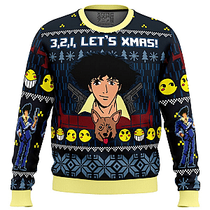 3 2 1 Lets Xmas CB PC men sweats small - Cowboy Bebop Merch